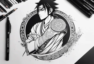 Shisui uchiha tattoo on arm tattoo idea