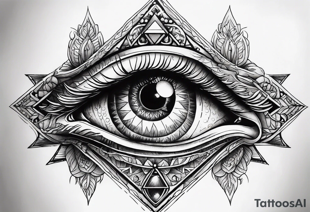 all-seeing eye tattoo idea