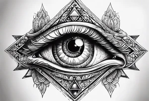 all-seeing eye tattoo idea