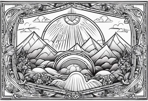 heaven vignette tattoo idea