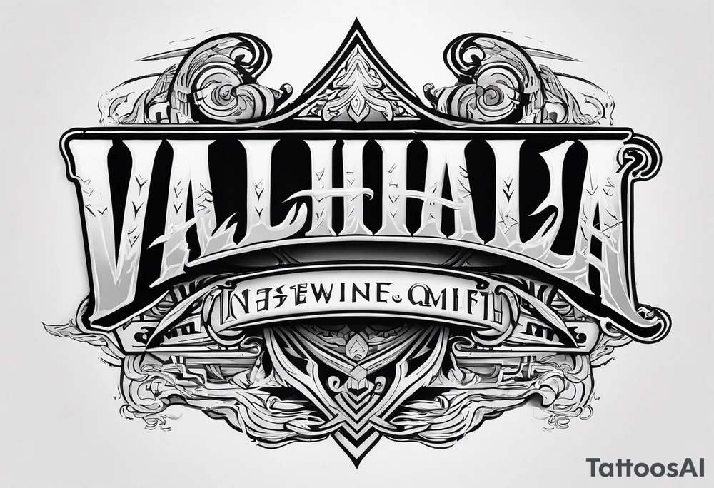 Valhalla 
 mist pillars tattoo idea