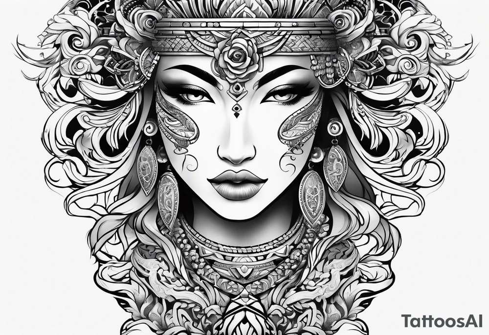 aquarius tribal tattoo tattoo idea