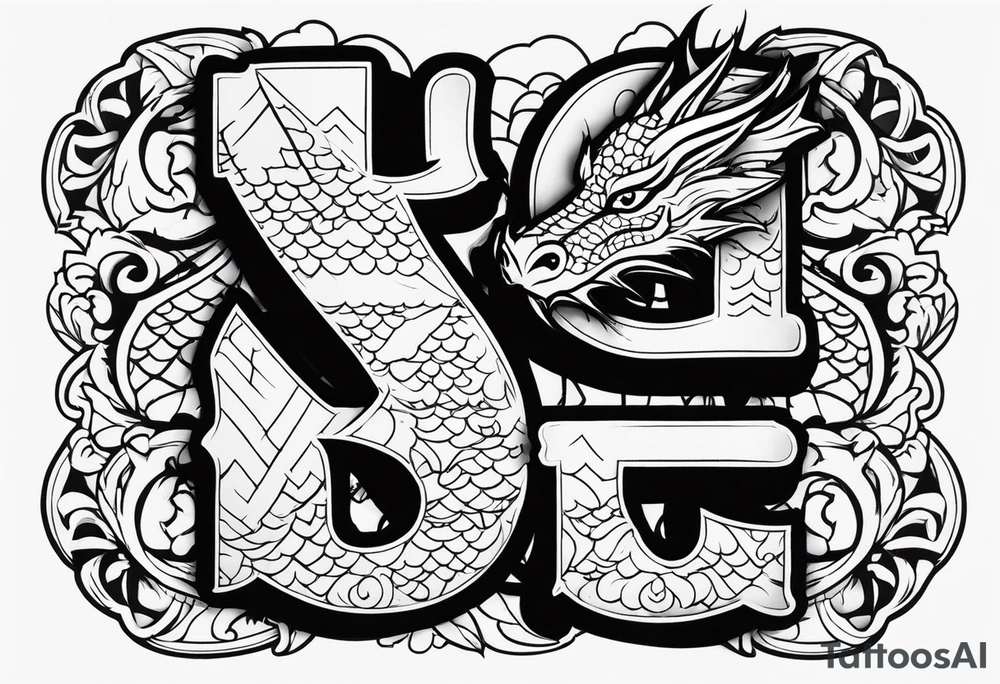 Alas de dragon tattoo idea