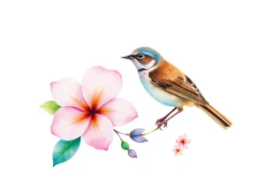 pink camelia flower
blue brown wren bird tattoo idea