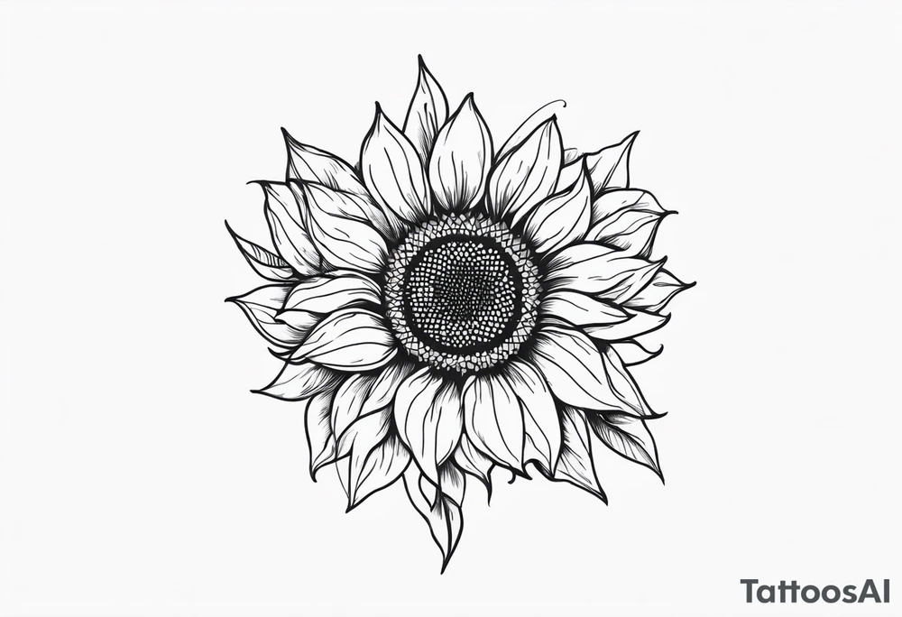 Sunflower tattoo idea
