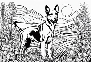 Dog cat tattoo idea