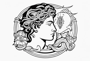 perseus holding medusas head tattoo idea