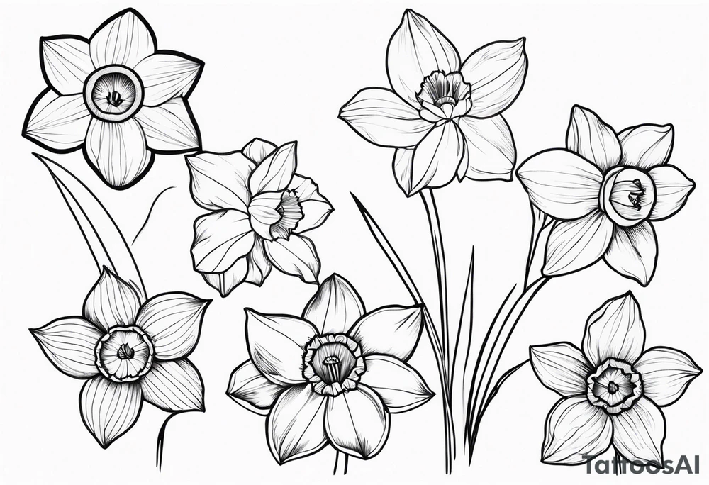 daffodil tattoo idea