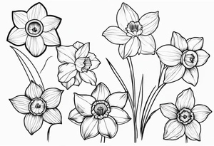 daffodil tattoo idea
