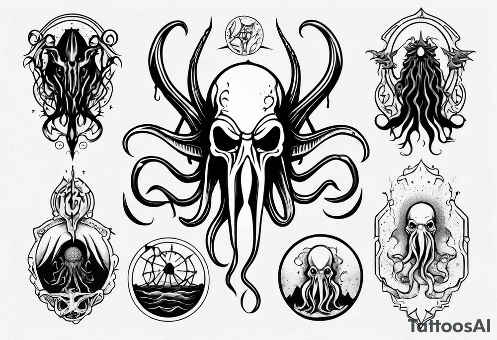Cthulhu theme tattoo idea