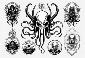Cthulhu theme tattoo idea