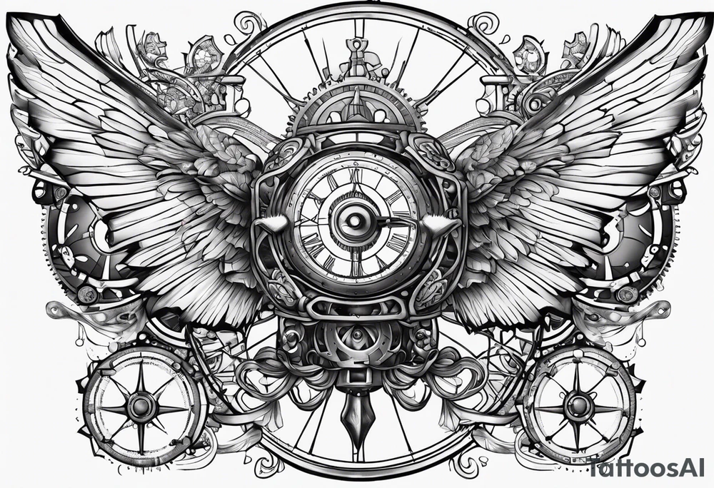 Steampunk ictheus tattoo idea