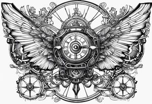 Steampunk ictheus tattoo idea