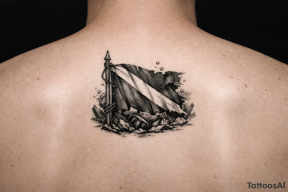 dive flag tattoo idea