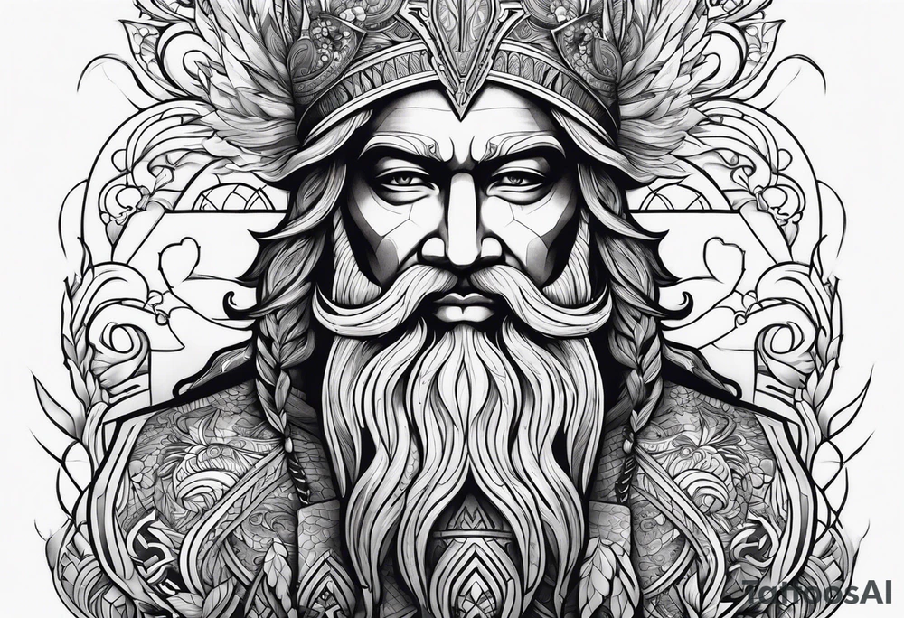 New Zealand god of the sea tattoo idea