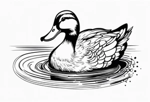 detetive particular com um pato tattoo idea