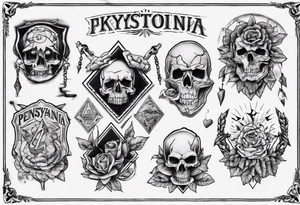 pennsylvania keystone tattoo idea