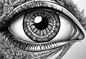stitching together a wound; deep cut into skin tattoo idea
