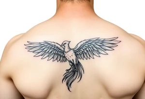 phoenix sur le bras gauche tattoo idea