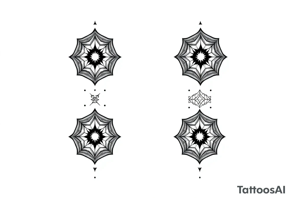 Hexagonal sleeve tattoo idea