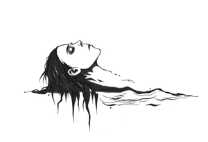 Ripped soul drowned in sorrow because of who they became tattoo idea