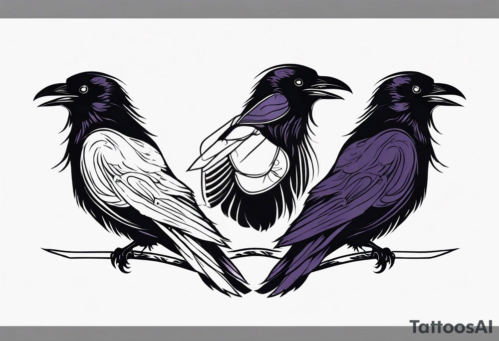 three ravens tattoo idea