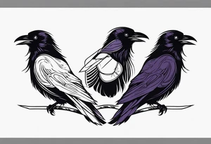three ravens tattoo idea