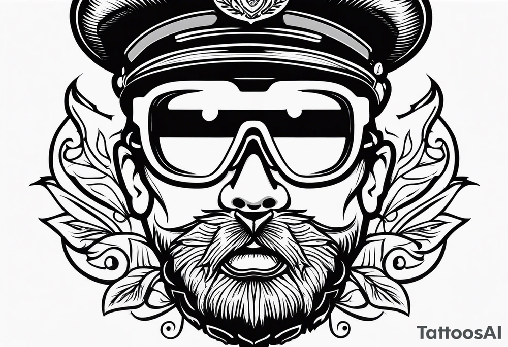 Officer Sunglasses tattoo idea