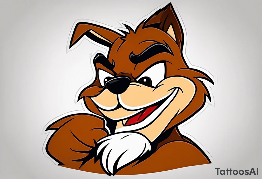 The looney tunes character taz tattoo idea