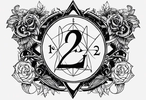 a simple small tattoo about surrendering, relinquishing control, and accepting destiny/fate. somehow this tattoo also incorporates the number 222 or three separate 2s into it tattoo idea