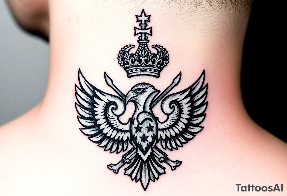 St. George 
Russian imperial crown above the eagle
Crossed swords or a Russian sabre
The Kremlin or St. Basil's Cathedral scene tattoo idea