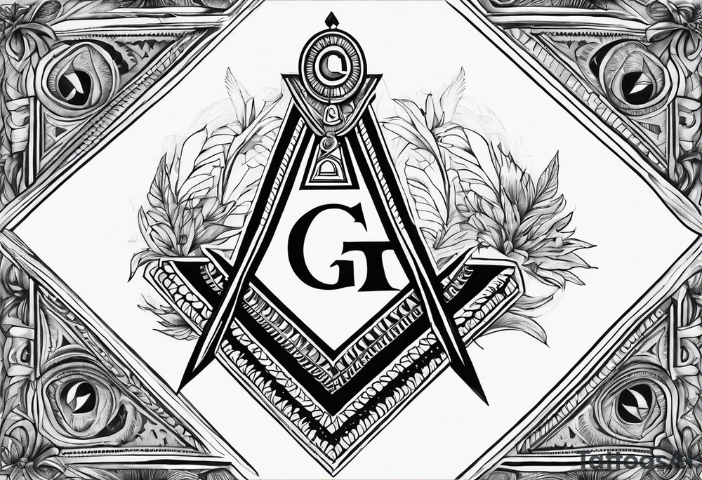 Masonic background tattoo tattoo idea