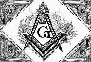 Masonic background tattoo tattoo idea