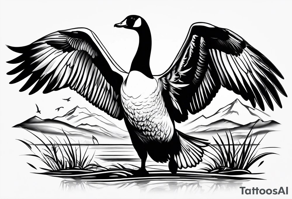 Goose hunting tattoo idea