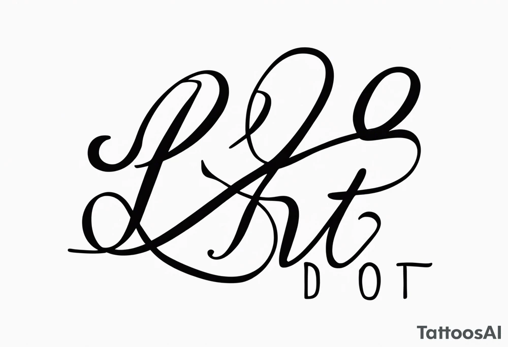 “I’d do it” written in cursive tattoo idea