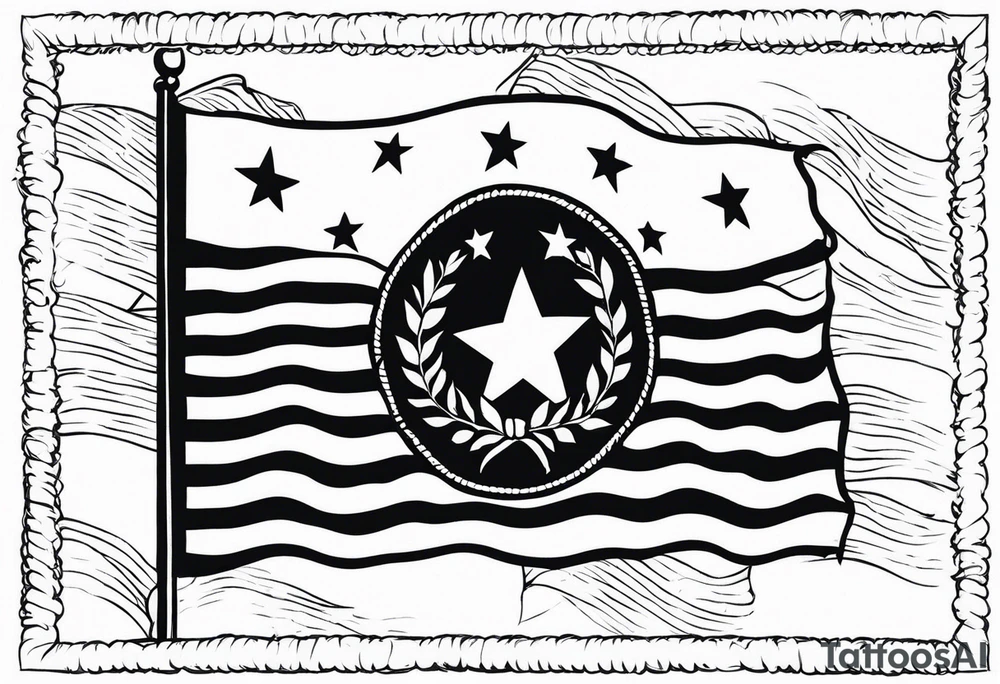 13 colonies flag tattoo idea