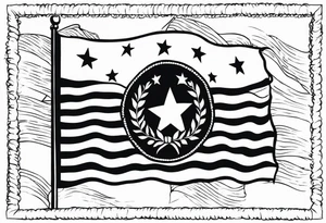 13 colonies flag tattoo idea