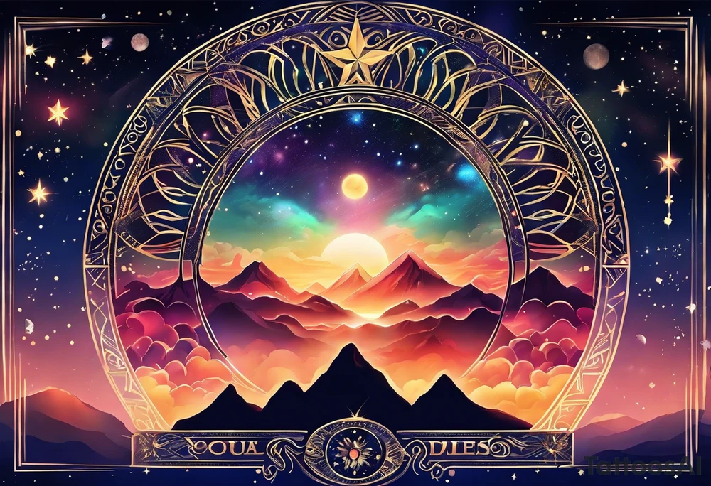 "You are a beloved of the universe. You are
as beautiful as the sunrise and as ancient
as the stars. You are a spark of divine love
in human form. Through you goodness &
light flow into this world. Bless you." Quote as a tattoo tattoo idea