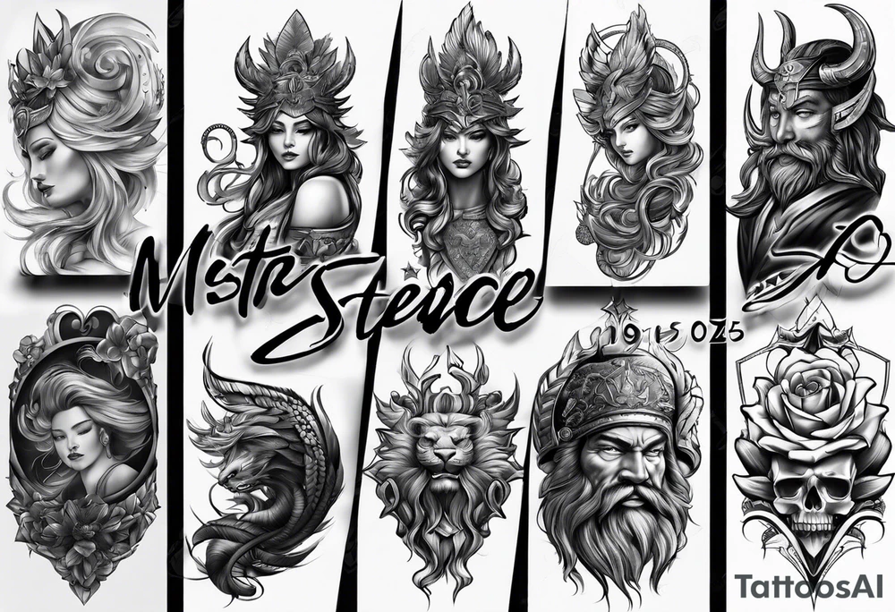 zues tattoo for bicep tattoo idea