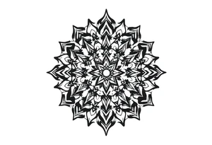 long mytical mandala with ancient rhyme tattoo idea