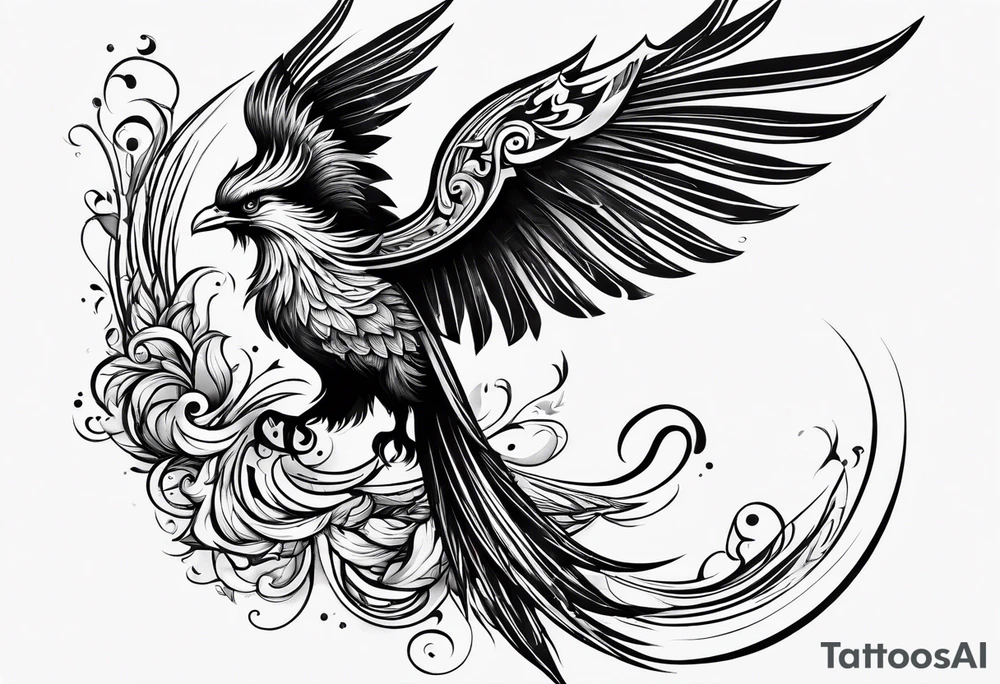 little pheonix tattoo idea