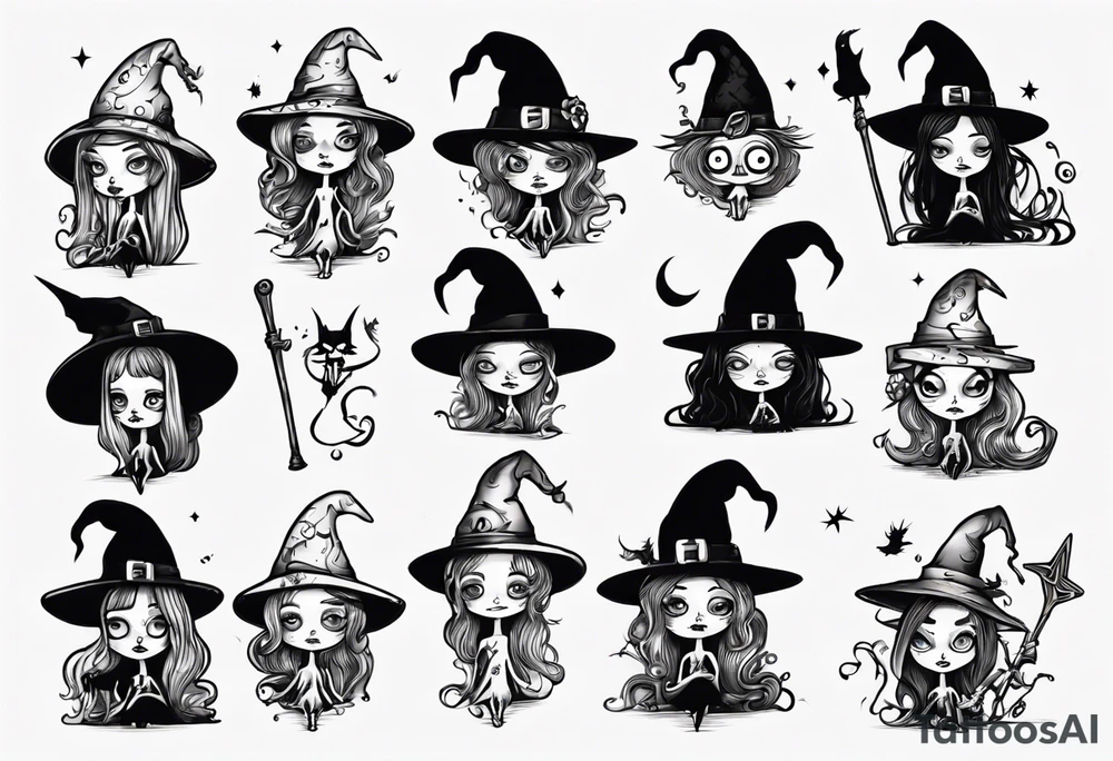 witch tattoo idea