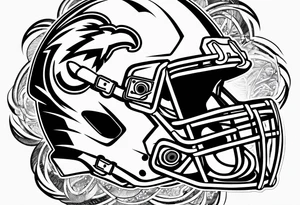 American football tattoo idea