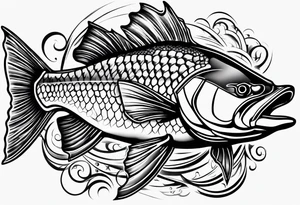 cod fish tattoo idea