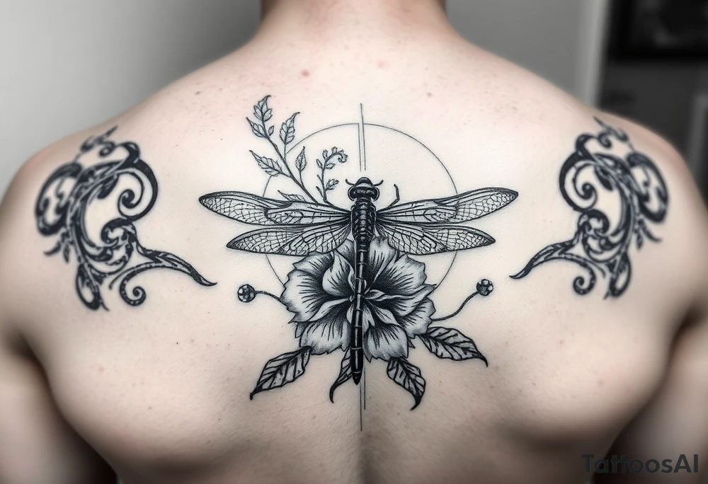 Tattoo dinna fash celtique linge noir fin avec fleur ecossai et dragonfly.position du tattoo mais vers le pouce allonger tattoo idea