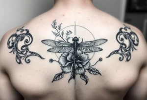 Tattoo dinna fash celtique linge noir fin avec fleur ecossai et dragonfly.position du tattoo mais vers le pouce allonger tattoo idea
