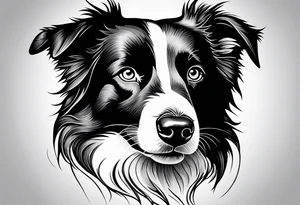 Border Collie tattoo idea
