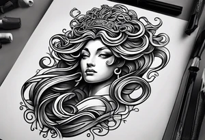 Medusa tattoo on arm for mens something small enough for forearm tattoo idea