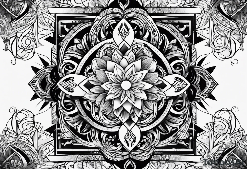 here and now tattoo idea