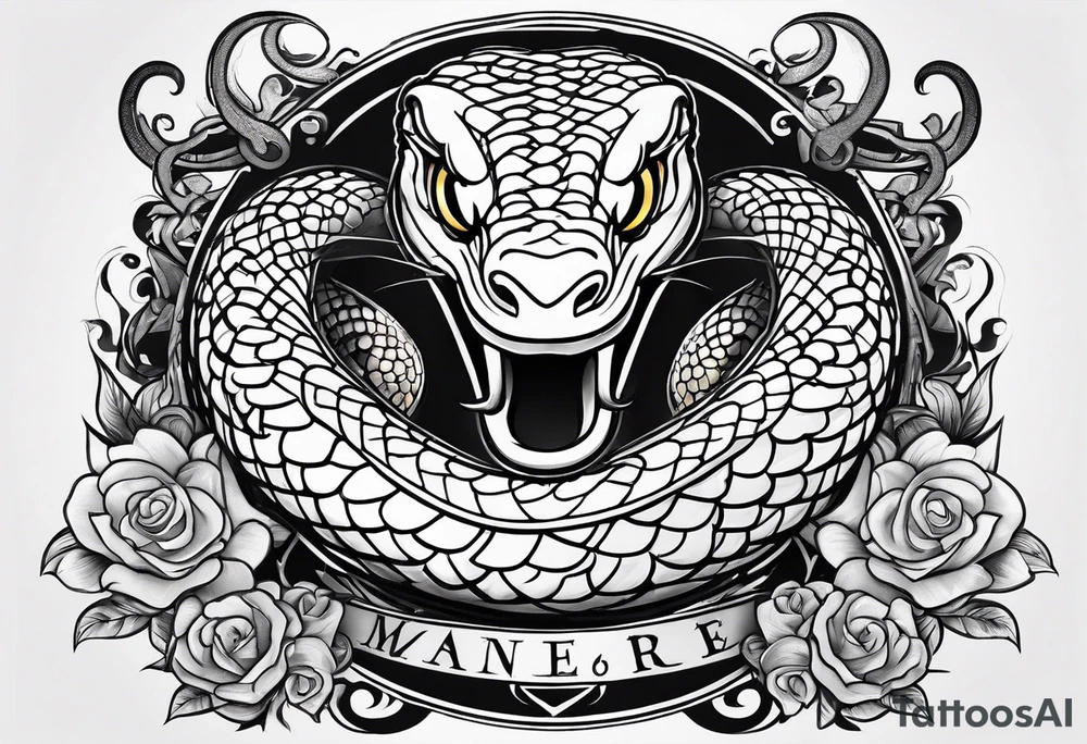 COBRA DANS LE STYLE DISNEY tattoo idea